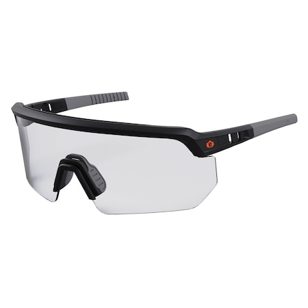 Ergodyne AEGIR, Safety Glasses, Clear Lens, Matte Black Frame Frame AEGIR